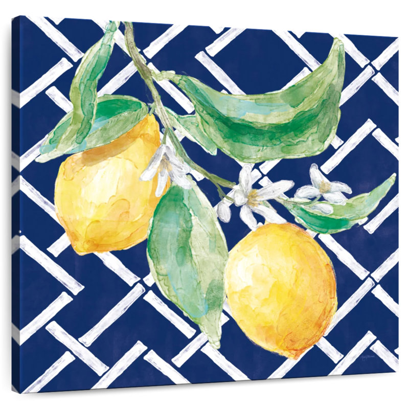 Everyday Chinoiserie Lemons I, 39" H x 39" W