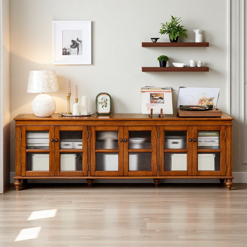 Meuble télé américain simple et classique, Brun