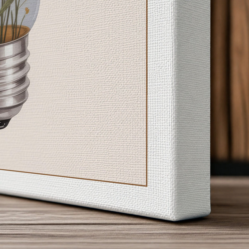 Bulb in Bloom Botanical - Wrapped Canvas, 18x12 - 45.7 x 30.5 cm, White Border