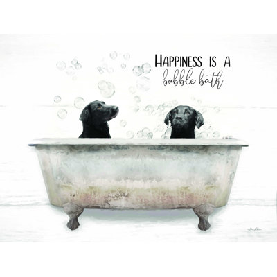 «Happiness is a Bubble Bath» par Lori Deiter, reproduction sur toile
