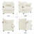 Upholstered Oversized Accent Chair, Comfortable Single Sofa Chair with Pillows, Deep Seat Reading Armchair-649776869