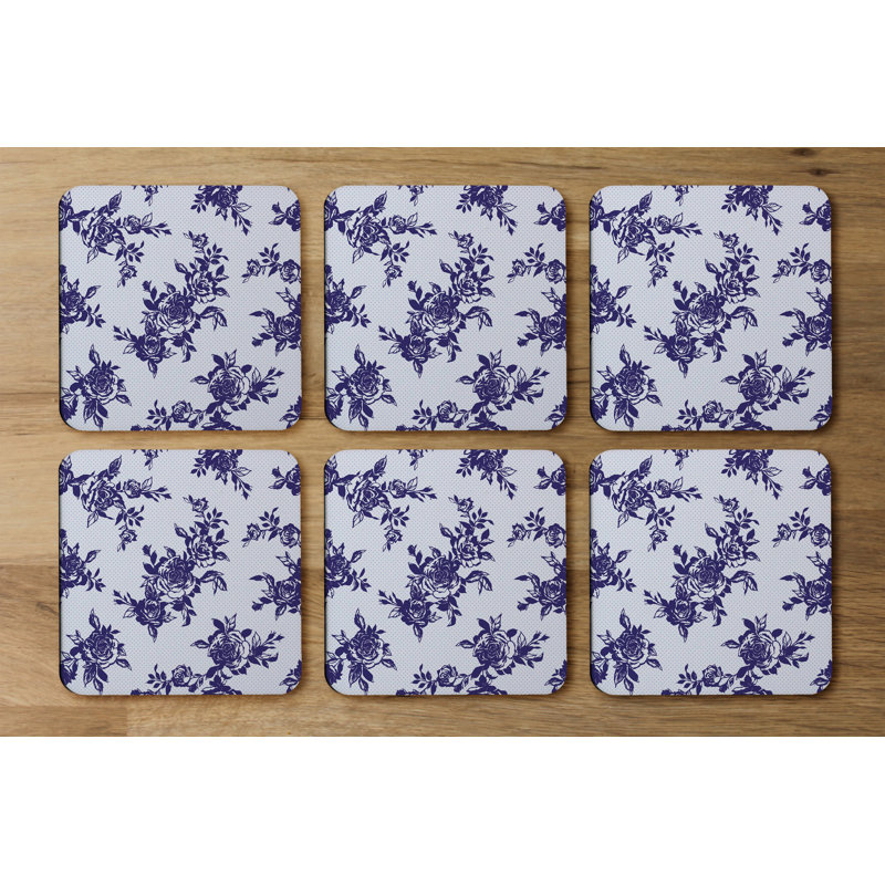 Square 6 Piece Coaster Set