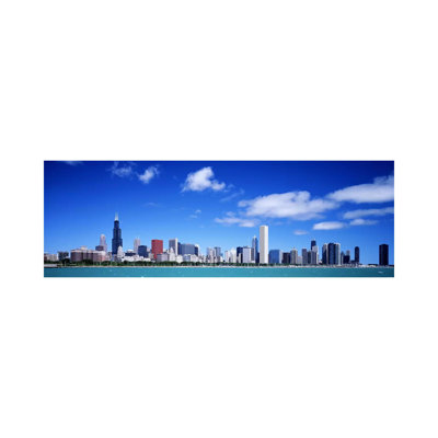 Skyline, Chicago, Illinois, USA - Wrapped Canvas Panoramic Print