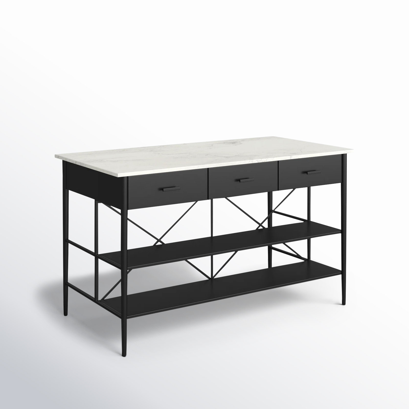 Mya Marble Top Kitchen Island