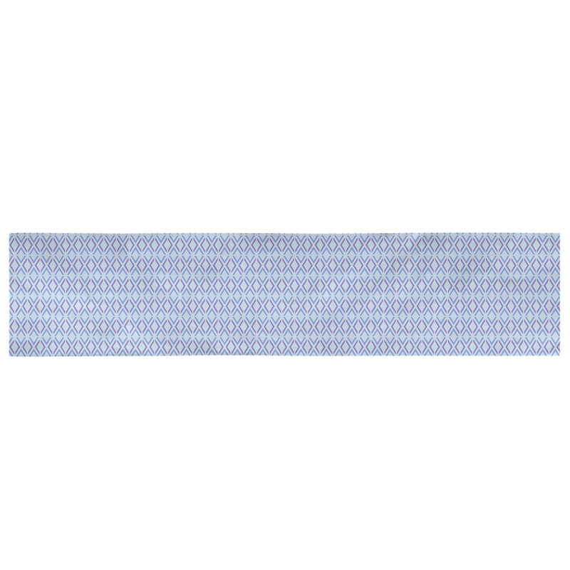 Avicia Arrow Diamonds Table Runner, 73.5" x 17.5", Poly, Blue/Purple