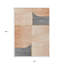 Tapis intérieur gris lavable abstrait 10 pi x 14 pi