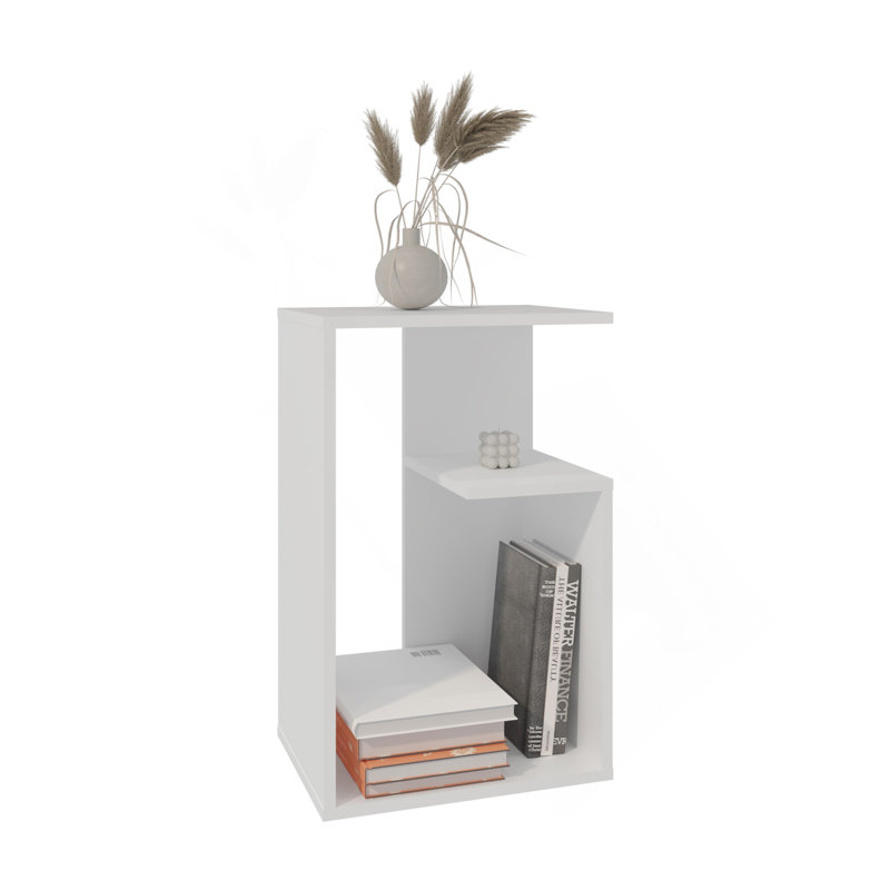Side Table 25" H, 1 Shelf