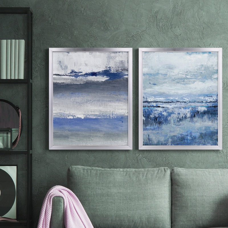 Impression de cadre photo sur papier, Toile avec cadre argenté, Pas de tapis