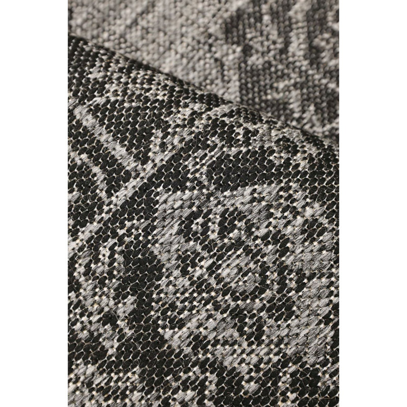 Gel Medallion Black, Rectangle 80 x 150 cm