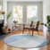 Premium Machine Washable Prisco Blue Rug