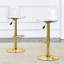 Tabourets de bar modernes rotatifs à hauteur réglable minimaliste à 360 ° (ensembles de 2 pièces)