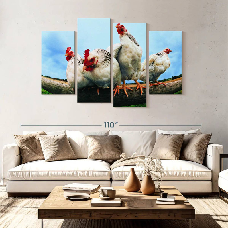 Poulet Brampt, H 54 po x l 84 po