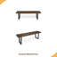 Banc d'extérieur en métal / bois massif-1008211902