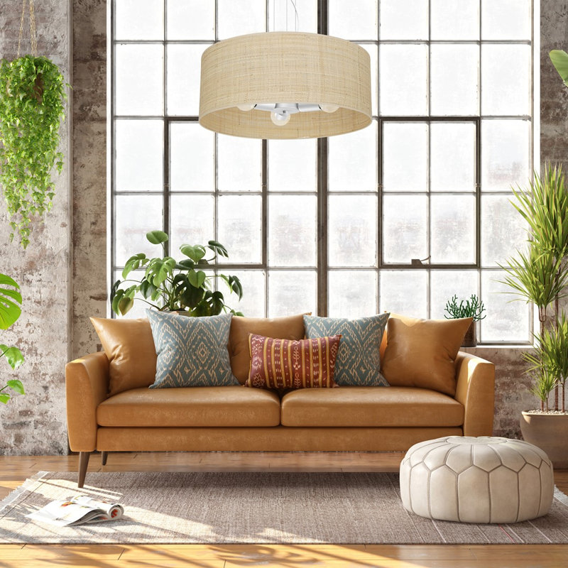 Marshall 3 - Light Beige Drum Pendant