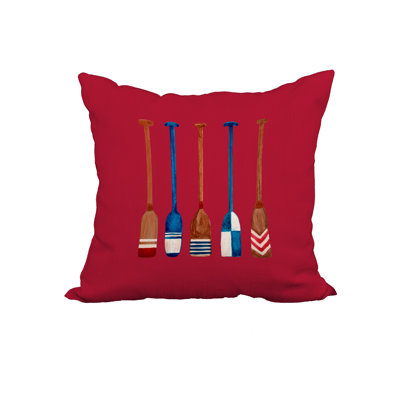 Oar Reversible Throw Pillow