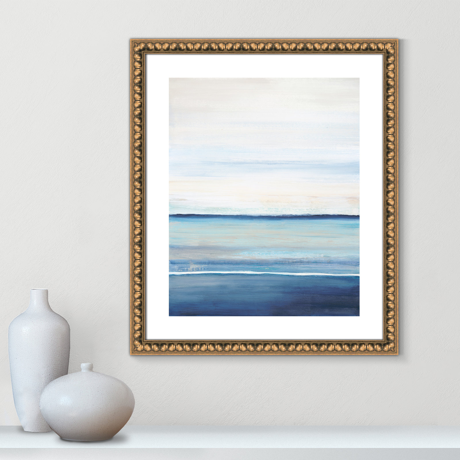 Distant Whispers by Filippo Ioco - Painting Print, Gold Bead Framed Paper, 25.5" H x 21.5" W x 1.13" D