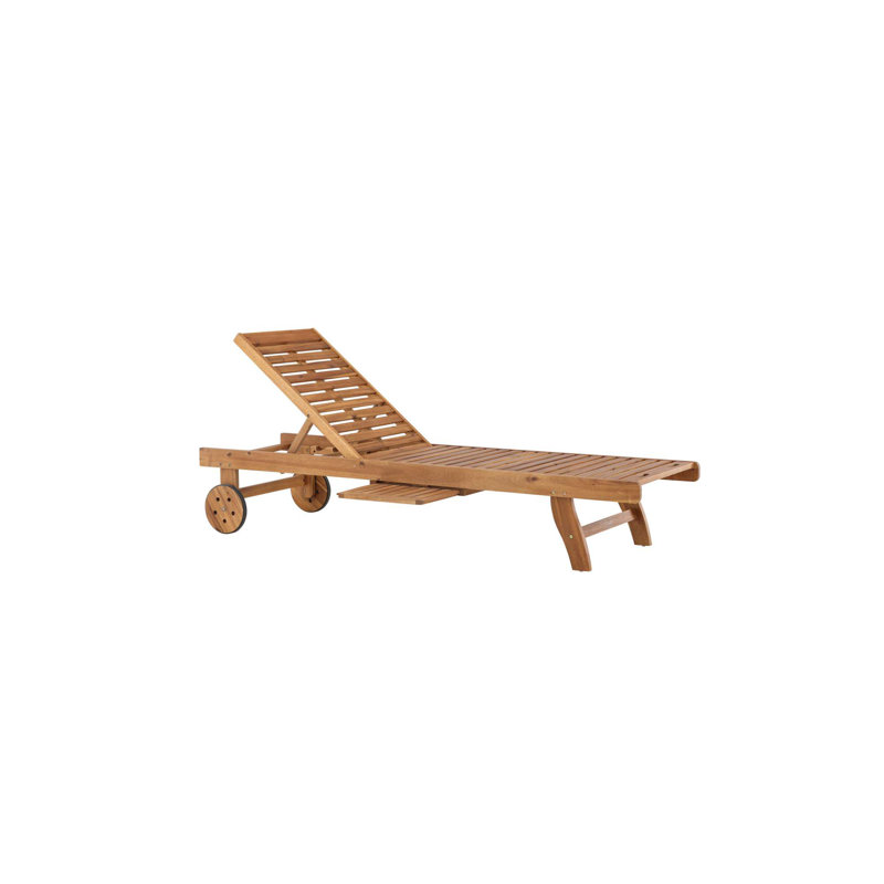 Inyo 63cm Long Acacia Sun Lounge