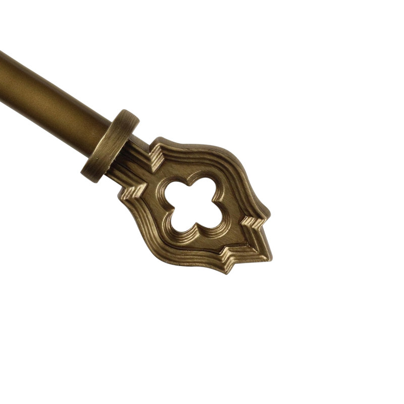 Tringle à rideaux simple Palmer, Doré de la Renaissance, l 84 po à 120 po