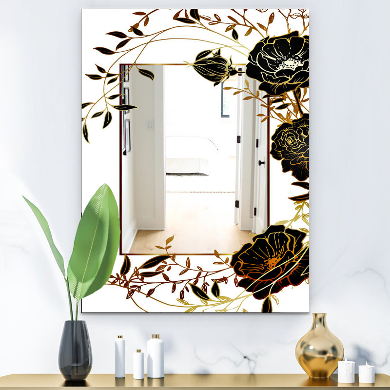 Miroir de salle de bain Botanical, H 24 po x l 32 po