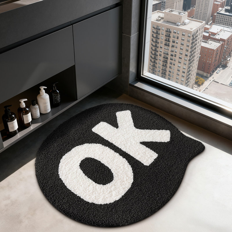 Tapis de bain doux, absorbant et antidérapant, lavable à la machine