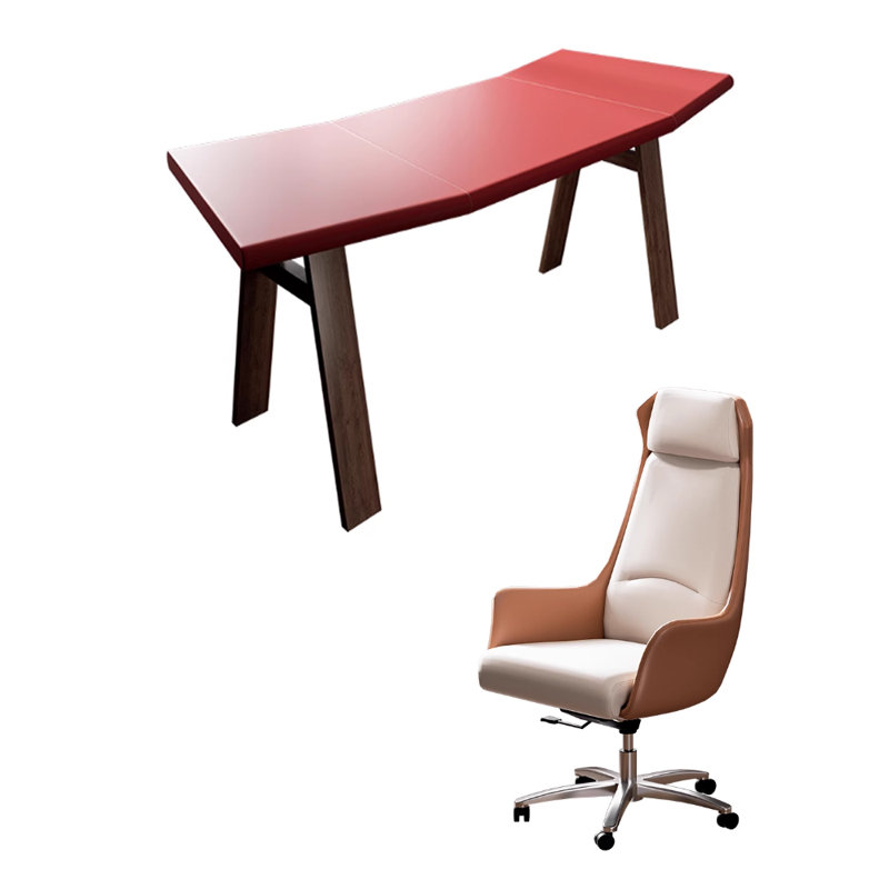 Bureau d'écriture Red Saddle, H 29,52 po x l 62,99 po x P 31,49 po