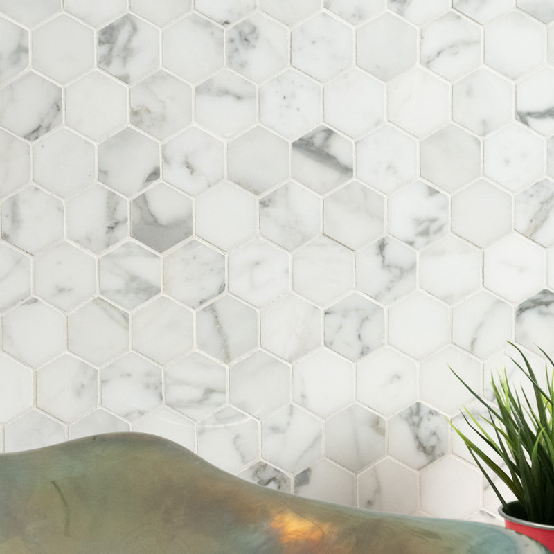 Ackland Astoria Isla Hexagon 12 in. x 12 in. Matte Porcelain Mosaic Floor and Wall Tile