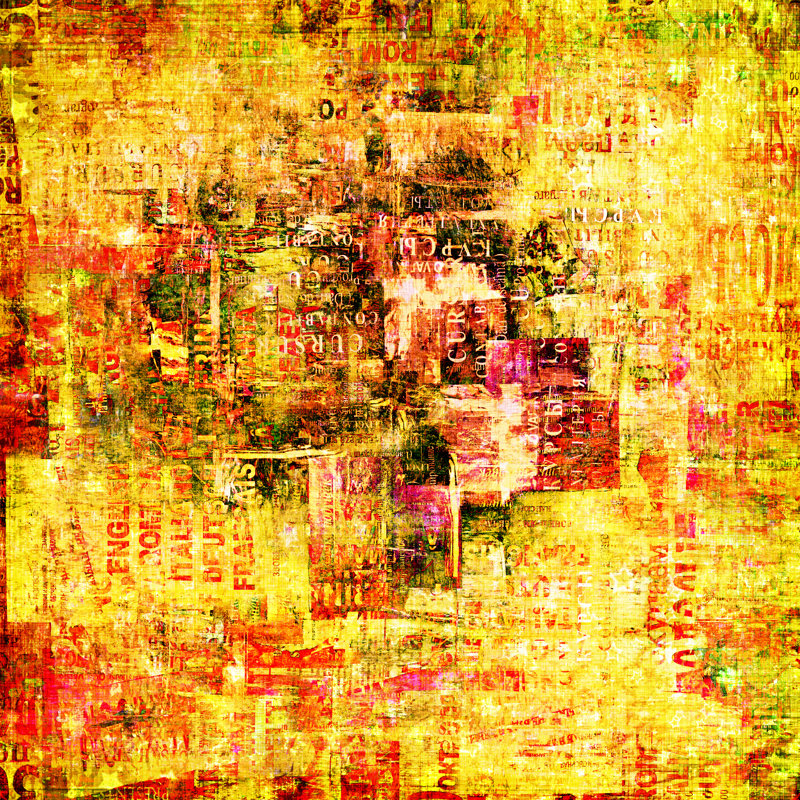 Grunge Abstract Background by LoraLiu - Wrapped Canvas Print, 30cm H x 30cm W