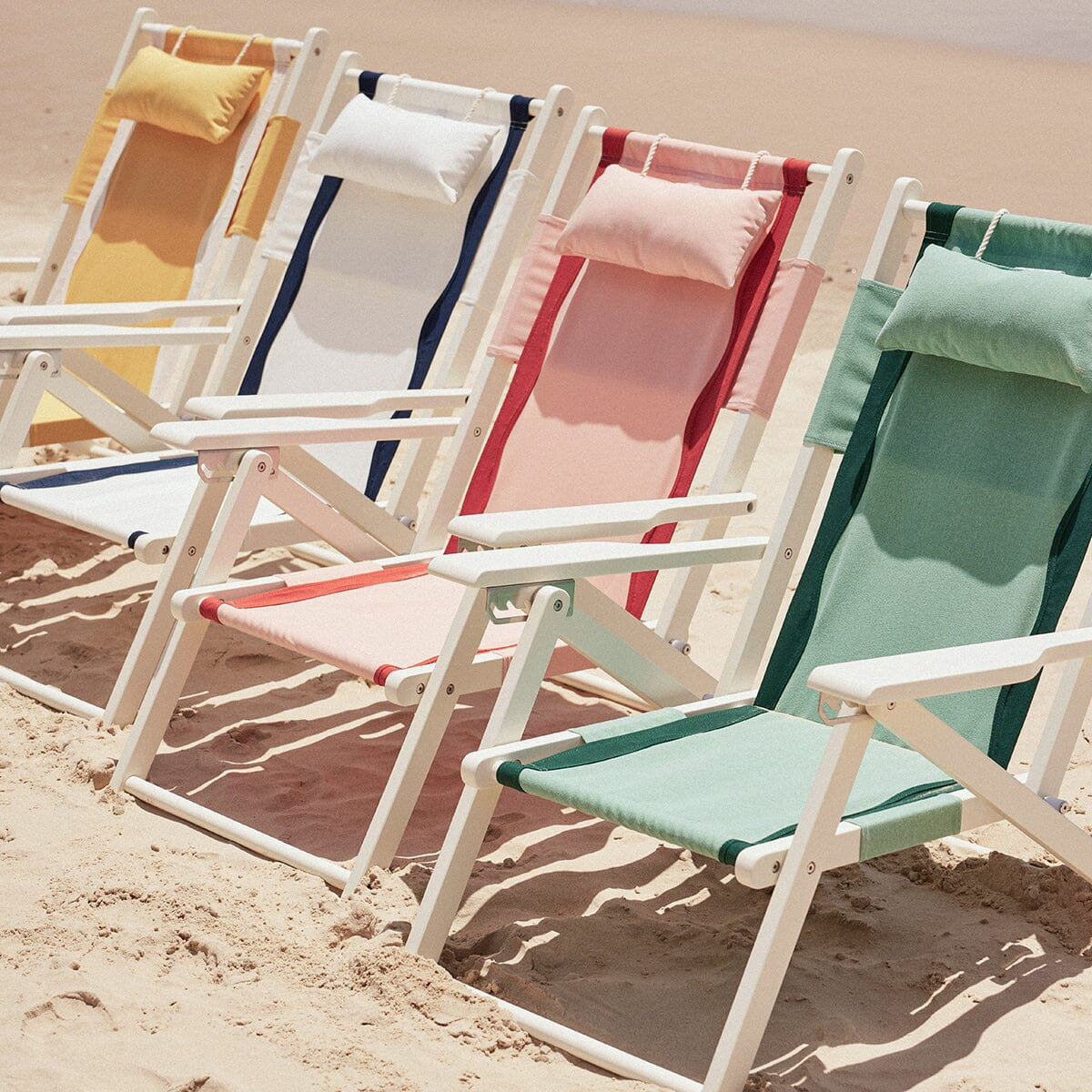 Folding Beach Chair, Green
