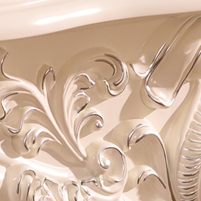 Foyer sculpté tridimensionnel moderne et rétro, Blanc