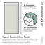 Solaris 40 in. x 78 in. Fully Frameless Radius Single Fixed Shower Panel-1163223918