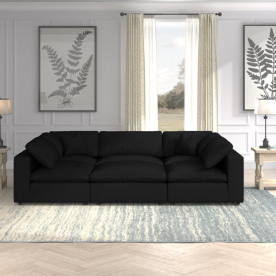 Burrows Upholstered U-Shaped Sectional Reversible