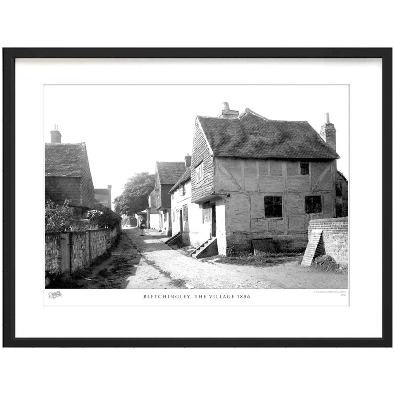 Bletchingley, The Village 1886 by Francis Frith - Single Picture Frame Print, 60cm H x 80cm W x 2.3cm D