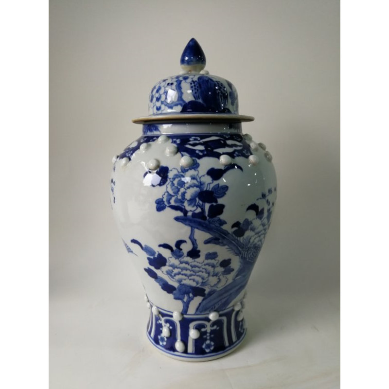 Handmade Porcelain China Ginger Jar