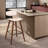 Bilgin Payton Vegan Leather Bar & Counter Stool-579116605-579116602-579116583