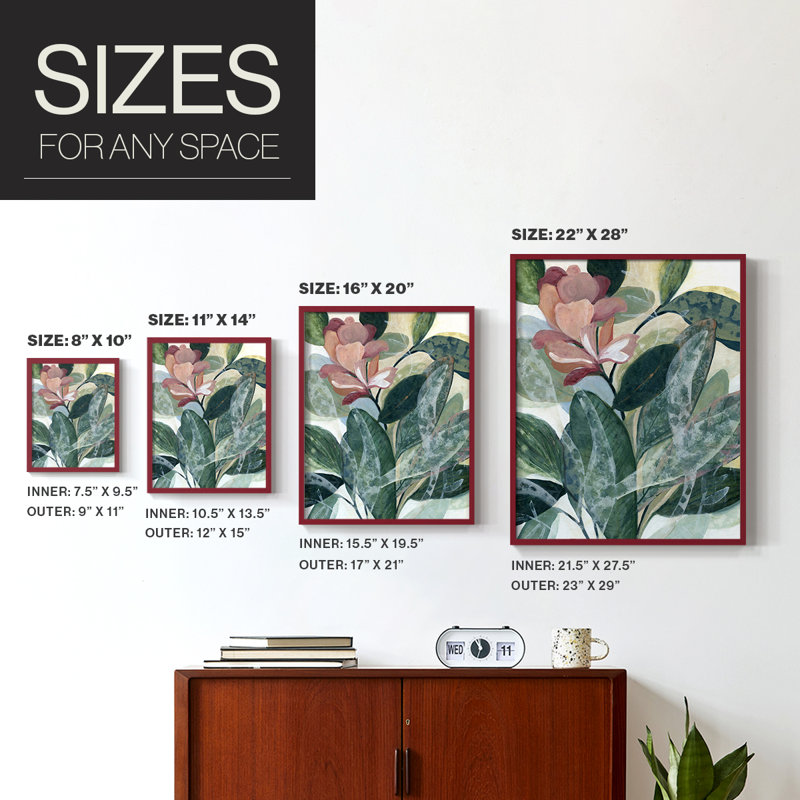Lush Gardens Framed Print - Solid Wood