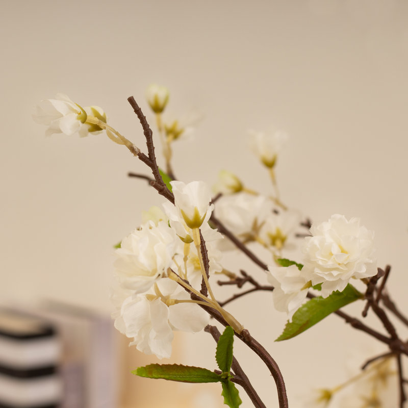 125cm Faux Cherry Blossom Tree White