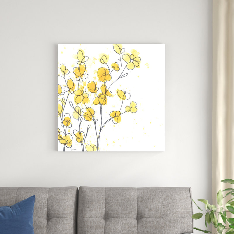 " Posy Pop I ", 30" H x 30" W x 1.25" D