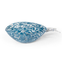 Bol en verre bord de mer, bleu marine, grand
