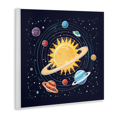 Système solaire «Planets Orbit», plaque murale, design by Creative Studio
