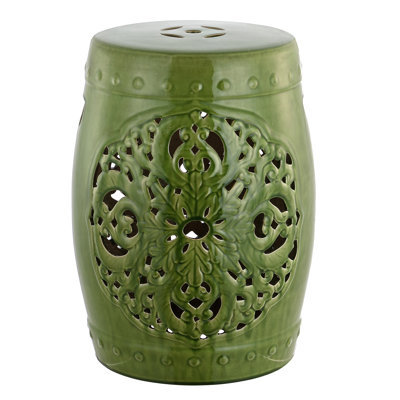 Tabouret de jardin en céramique Llaneli