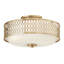 3-Light 15" Semi Flush Mount