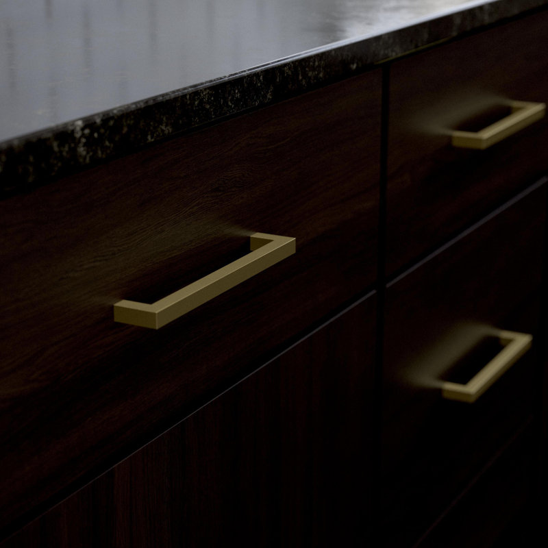 Simple Modern Square Cabinet Drawer Pull, 6-5/16" 