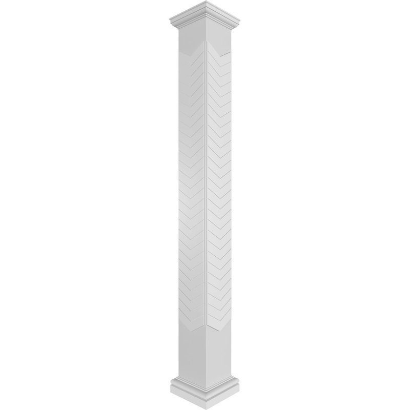 Craftsman Classic Chervon Modern Square, H 96 po x l 7,625 po x P 7,625 po