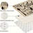 Beige 2 Pcs Typography Print Kitchen Mats Kitchen Passage