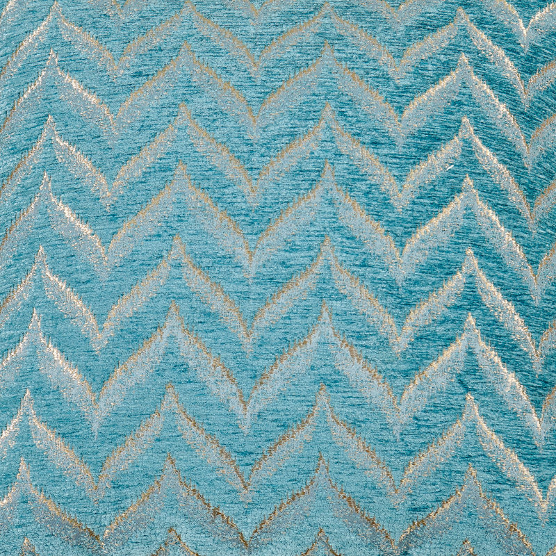 Chevron Square Throw Pillow Cover, Turquoise
