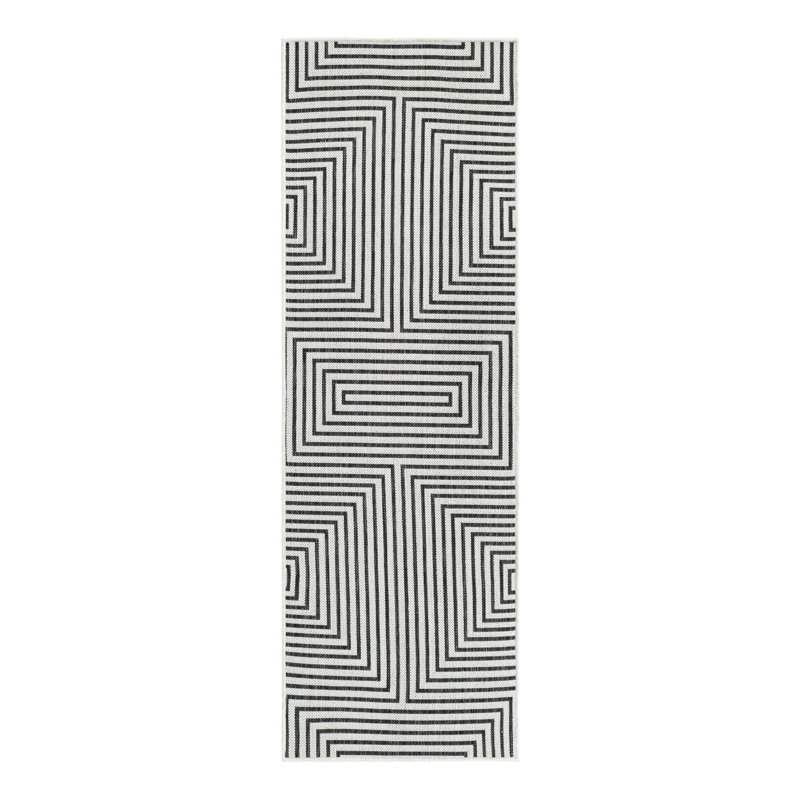 Geometric Indoor / Outdoor Rug, Runner 2' x 6'1"