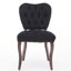 Chaise d'appoint de salle à manger rembourrée en velours de style français French Vintage-14898751