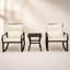 Ensemble de conversation de terrasse ergonomique en métal pour 2 personnes avec coussins confortables et structure en acier robuste-585312724