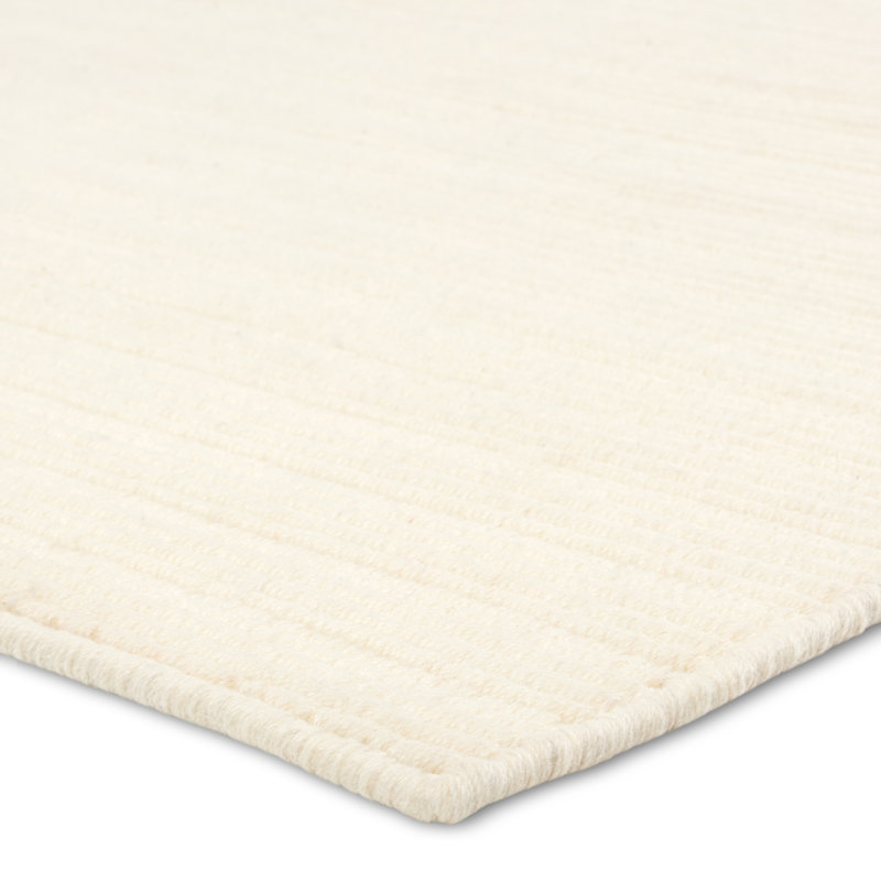 Tapis ivoire uni fait à la main Jaipur Living Tepore TEP01, Rectangle 6 pi x 9 pi
