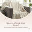 Couverture 100% coton biologique - Jeté pour lit en coton biologique certifié GOTS et Fairtrade avec tissage simple doux, chaud et respirant - idéal comme couvre-lit ou couvre-lit (naturel, double / grand)-117807584-117807588